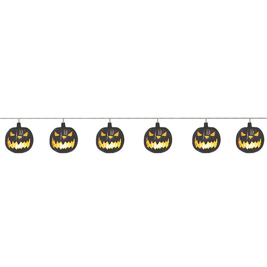 Jack-O-Lantern Light Up Garland