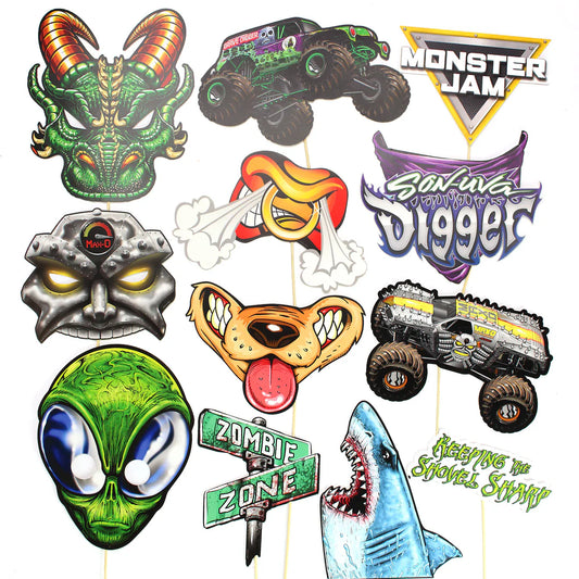 Monster Jam - Photo Booth Props 12ct