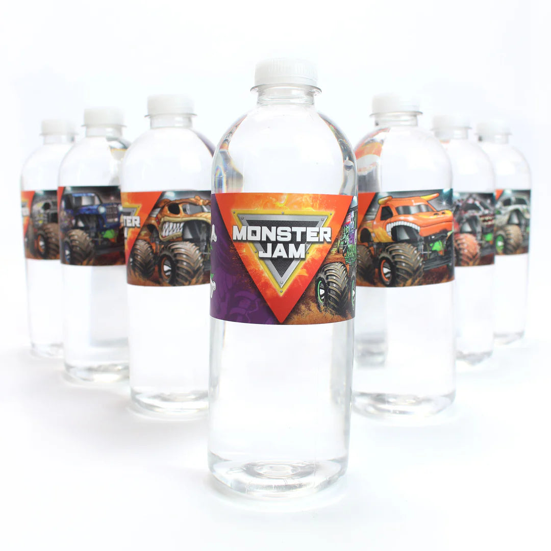 Monster Jam - Bottle Labels 16ct