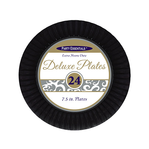 7.5" Deluxe Plates - Black 24ct