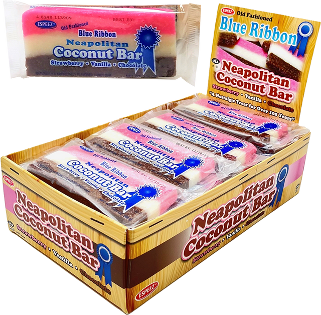 Blue Ribbon Neapolitan Coconut Bar