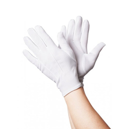 Deluxe Short Gloves - White