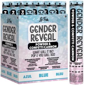 Gender Reveal Cannon - Blue Powder & Confetti