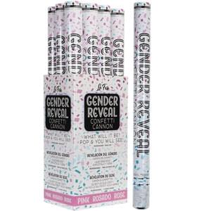 24" Gender Reveal Confetti Cannon - Pink