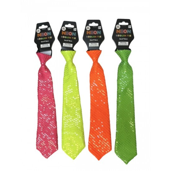 Tie - Neon Sequin
