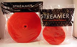 500' Streamer Holiday Red