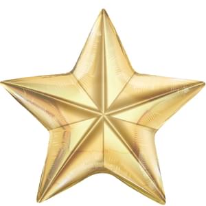 Glamourous Gold Star Mylar - 24"