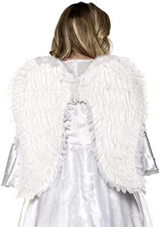 26" Large Feather Wings - White