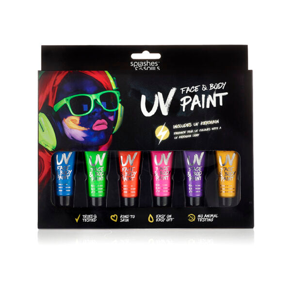 UV Face and Body Paint 6ct