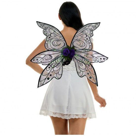 Purple Floral Fairy Wings