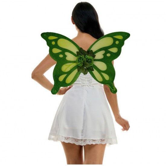 Green Fairy Glitter Wings