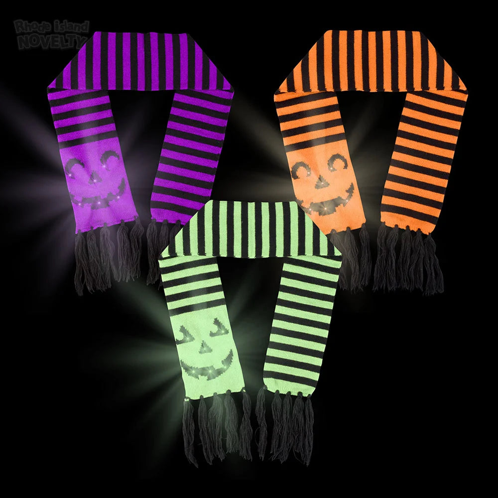 LIght-up Jack-O-Lantern Scarf