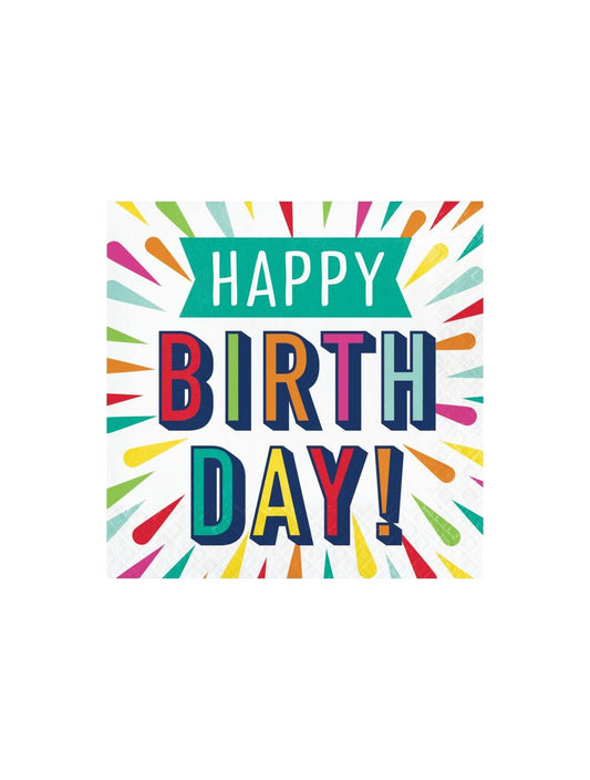 Lunch Napkins 16ct - Birthday Burst