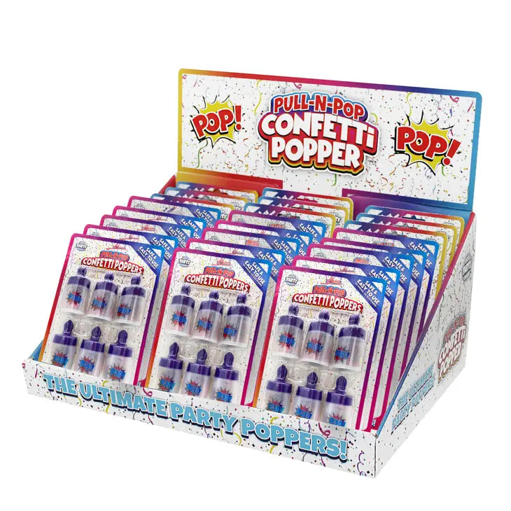 Pull-N-Pop Confetti Poppers - 6ct.