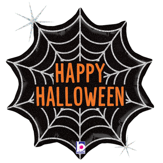 Happy Halloween Spider Web - 18"