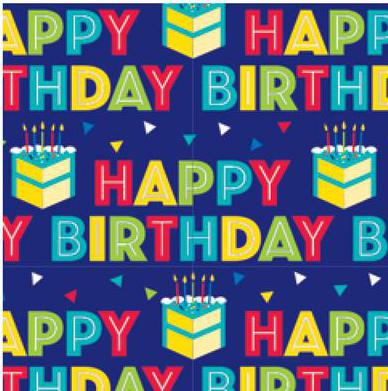 Gift Wrap - Peppy Birthday