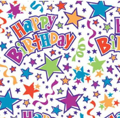 Gift Wrap - Birthday Stars