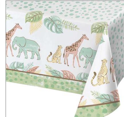 Paper Table Cover - Safari Baby