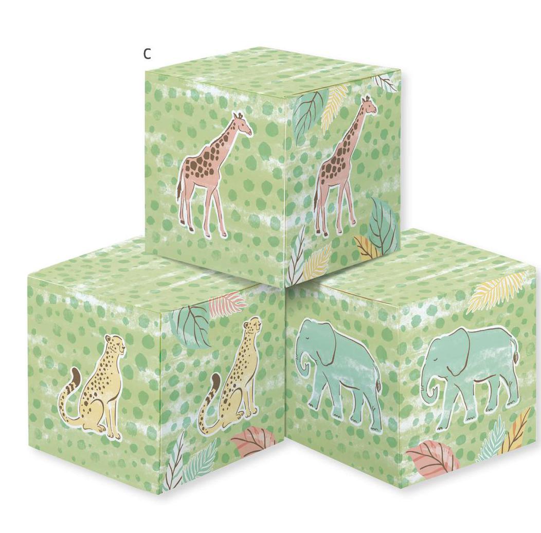 Baby Blocks Centerpiece - Safari Baby