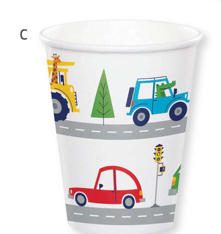 Cups 8ct - Transportation Time
