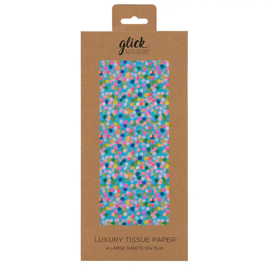 Tissue Paper - Spotted Blue