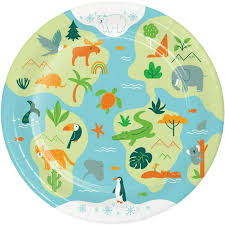 World Adventure - Lunch Plates 8ct