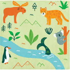 World Adventure - Beverage Napkins 16ct