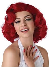 Hollywood Glamour Wig - Red