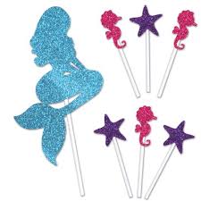Mermaid - Cake Topper 7pc