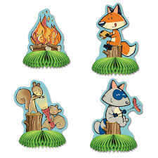Woodland Friends - Mini Centerpieces 4pcs