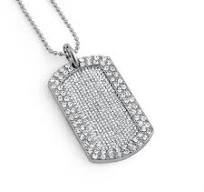 Rhinestone Dog Tag