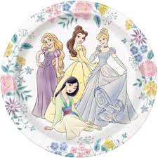 Disney Princess - Lunch Plates 8ct
