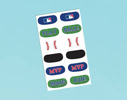 Baseball - Face Tattoos 12pc