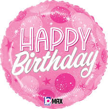 28" Super Shape Mylar - Pink Sparkle Dots
