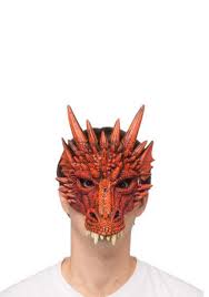 Dragon Half Mask - Red