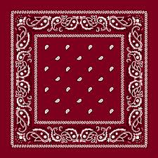 Bandana - Red/Burgundy