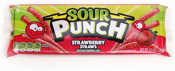 Sour Punch Straws - Strawberry