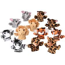 Wild Animal Finger Puppets 12ct