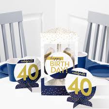 Navy & Gold Milestone - Centerpiece
