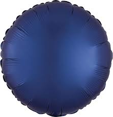 18" Round Mylar - Satin Navy