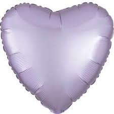 18" Heart Mylar - Pastel Lilac