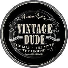 Vintage Dude - Lunch Plates 8ct