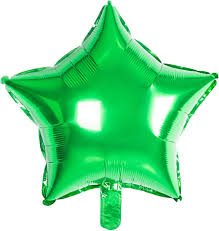 18" Star Mylar - Green