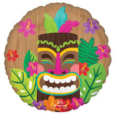 18" Mylar - Luau Tiki