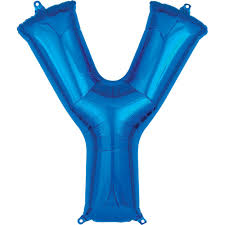34" Blue Letter - Y