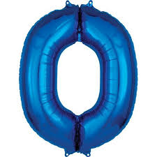 34" Blue Letter - O