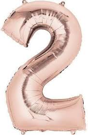 34" Rose Gold Number - 2