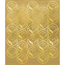 Stickers - Gold Seals 50ct