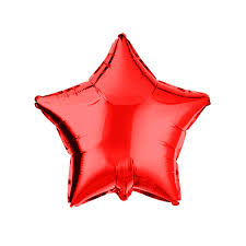 32" Jumbo Mylar - Red Star