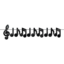 Musical Notes - Foil Streamer 10ft